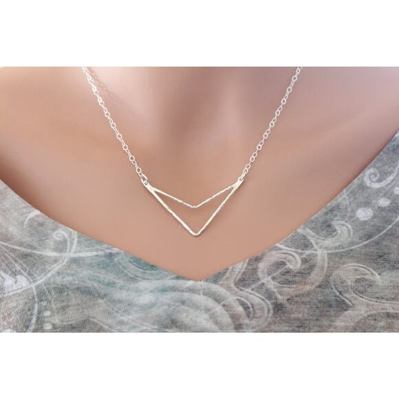 Sterling Silver Large Hammered Arrow - Picture 4 of 4